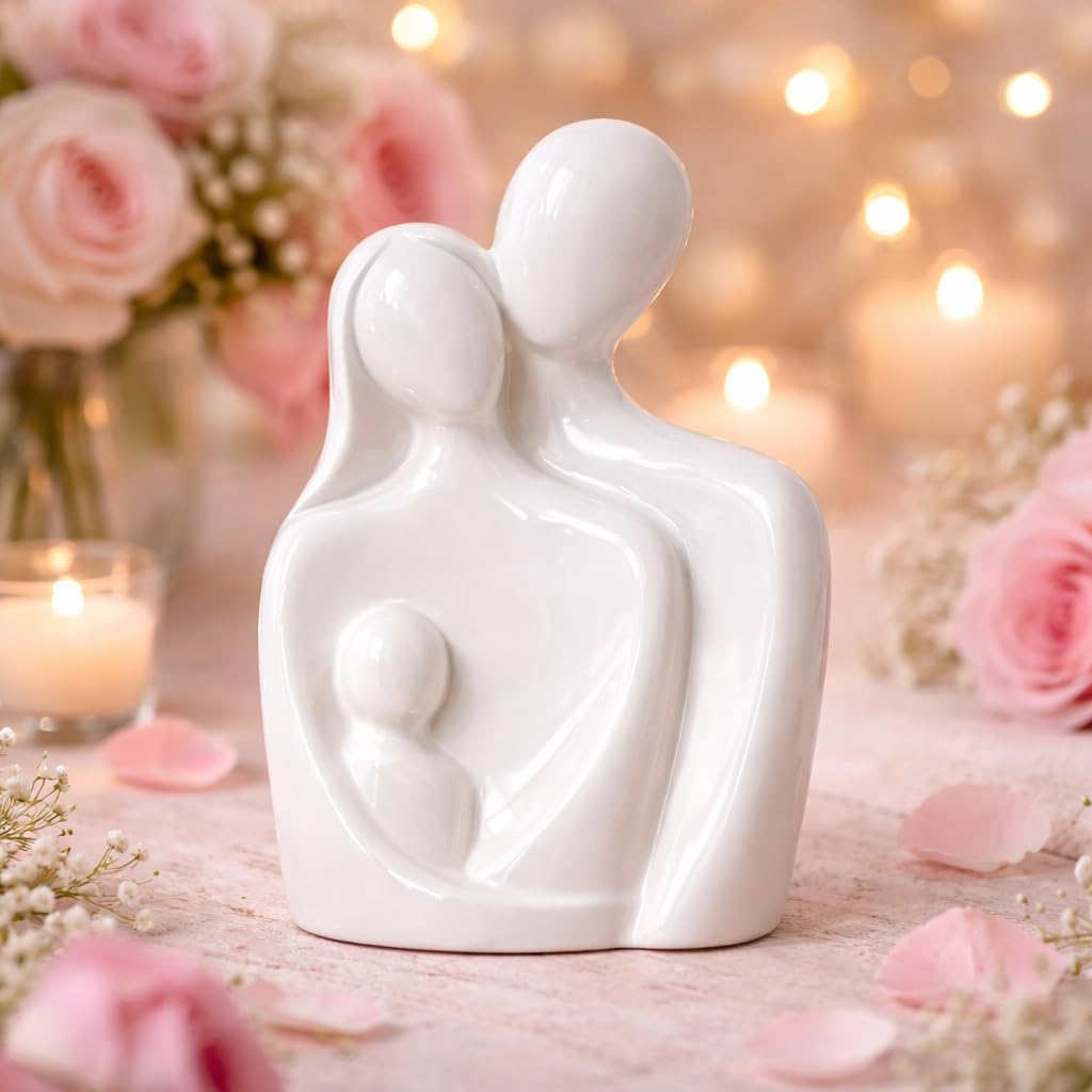 CraftVatika Family Showpiece Home Decor Items for Living Room, Bed Room, Decoration for Center Table, Wall Shelf, Desk Decor for Home Office, Housewarming Gifts, Baby Shower Gifts
