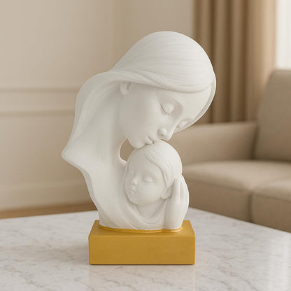 CraftVatika Mother Baby Statue Showpiece Gift, Mother Baby Figurine, motherr Child Statue, Home Decor Items, House Warming Gifts Mother's Day, Baby Shower Gifts for Mom to be