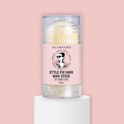 Glamveda Hair Wax Stick for Women & Men | Anti-Frizz Hair Styling Stick for Flyaways & Baby Hair | Non-Sticky with Smooth Finish & No Residue | 30gm