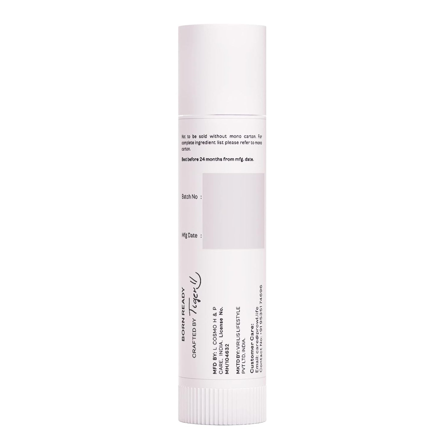 PROWL by Tiger Shroff Lipbalm For Men Brightening Dark Lips with Kojic Acid & Niacinamide | SPF 30 PA+++ Daily Lip Balm For Lightening Pigmented Dry Lips | Pigmentation Removal Care | Mint, 4g