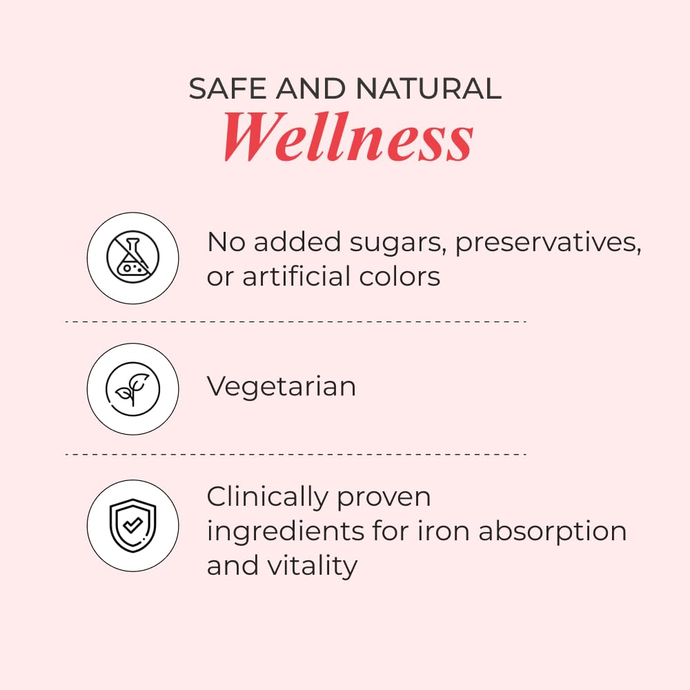 NUTRELA Iron Complex- Vegetarian Natural Capsules, 30 Count