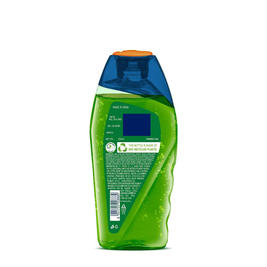 Fiama Men Body Wash Shower Gel Quick Wash, 250ml, Body Wash for Men with Skin Conditioners for Moisturised, Soft & Refreshed Skin, Mens Moisurising Bodywash for Dry Skin