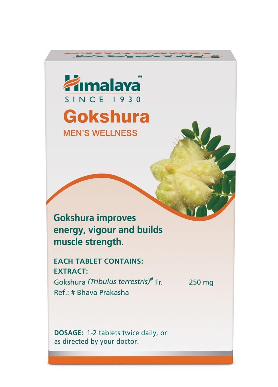 Himalaya Gokshura Men's Wellness supplement box on a white background