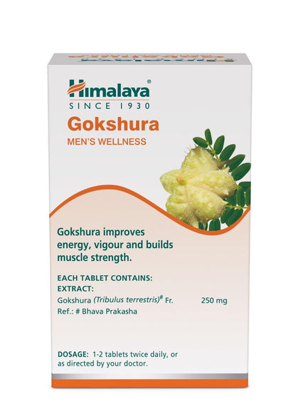 Himalaya Gokshura Men's Wellness supplement box on a white background