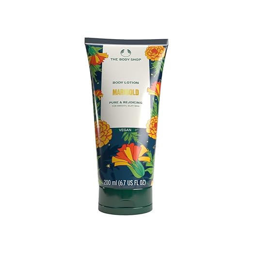 The Body Shop Marigold Body Lotion 200ml – Hydrating & Soothing Lotion for All Skin Types, Lightweight