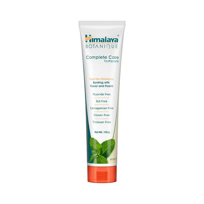 Himalaya Botanique Complete Care Toothpaste 150g, Mint | Protects teeth from Germs & Plaque, Freshens Breath | Fluoride & SLS Free | Clean & Herbal Formulation
