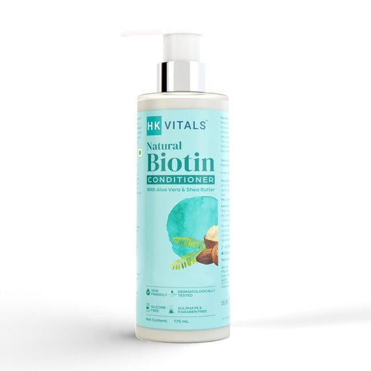HK VITALS by HealthKart Biotin Anti Hair Fall Conditioner for Women & Men (175ml) | With Aloe Vera & Shea Butter | For Strong, Dry & Frizzy Hair, Prevents Hair Breakage