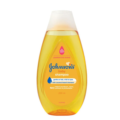 Johnson's Baby No More Tears Baby Shampoo, 200ml | With Aloe & Vitamin B5 | Helps Clean & Protect Baby Hair | No Added Parabens, Dyes, Sulphates & Pthalates | Hypoallergenic & PH Based Formula | Recommended by Paediatricians
