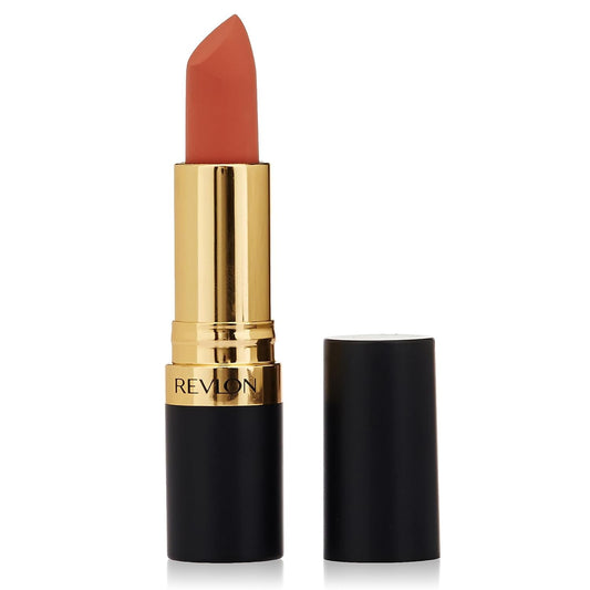 REVLON Super Lustrous Matte Lipstick, 80% Conditioning Ingredients, intance color, Waterproof, Long-Lasting, 100% Vegan Lipstick, Mesmerizing Peach (442), 4.25 gm