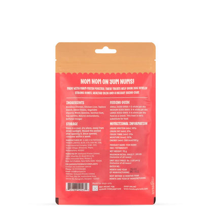 Yum Nums by HUFT Soft & Chewy Sticks - 70gm | Real Chicken | Dog Training Treats | Healthy Dog Snacks | Dog Treats for Puppies & Adults | Pet Chews & Tasty Rewards
