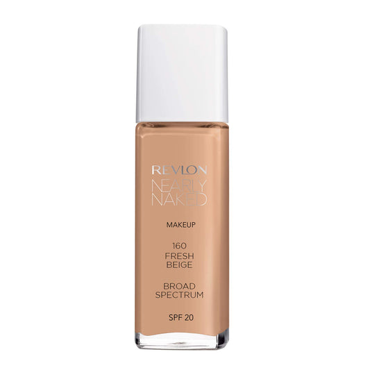 Revlon Nearly Naked Make Up Foundation - Fresh Beige 160, 30ml Bottle