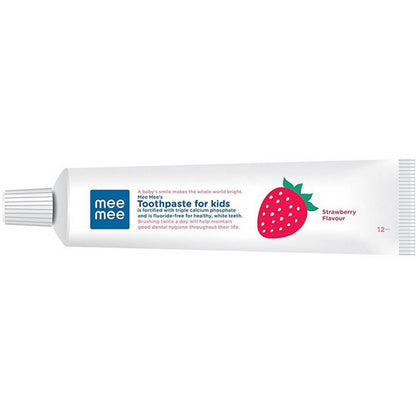 Mee Mee Fluoride-Free Mild Toddler Deep Clean Toothpaste (Strawberry Flavour) 70 G, Pack Of 1