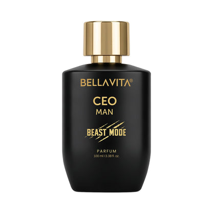 BELLAVITA CEO Man Beast Mode 100ml | 40% Parfum Oil Concentration | 10hr Long Lasting | Perfume for Man | 6 ft Projection | Premium Fragrance