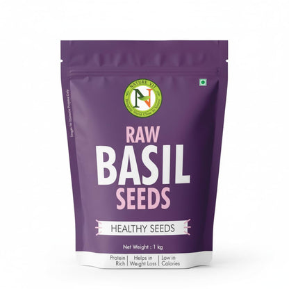 Nature Vit Basil Seeds, 200 G | Tukmaria Beej | Sabja | Falooda | Beat the Heat With Sabza Seeds
