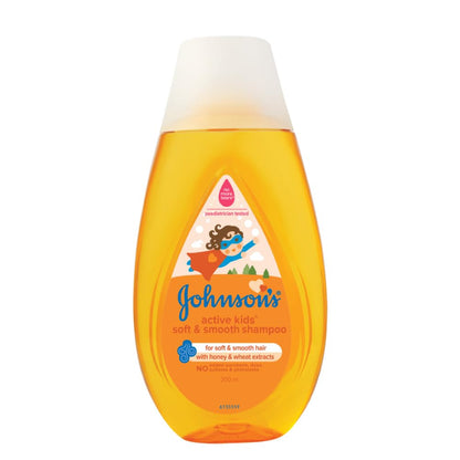 Johnson's Baby Active Kids Soft and Smooth Shampoo, 200ml