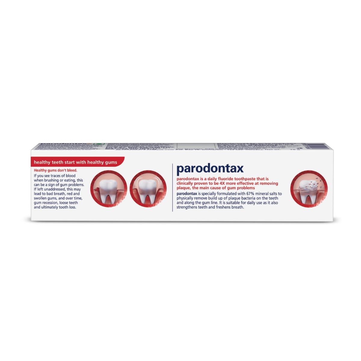 Parodontax Ultra Clean Toothpaste For Daily Protection Against Gum Problems, For Long Lasting Ultra Clean Feeling Multi Pack, 75g*2