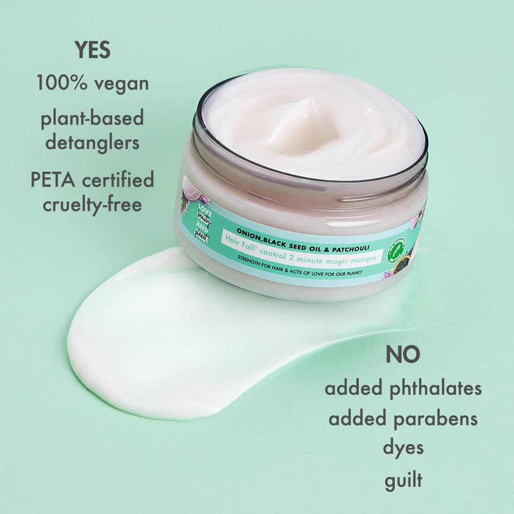 Love Beauty & Planet Onion, Black Seed & Patchouli Magic Mask for Hair Fall ControlINo Sulfates,No Paraben|200ml
