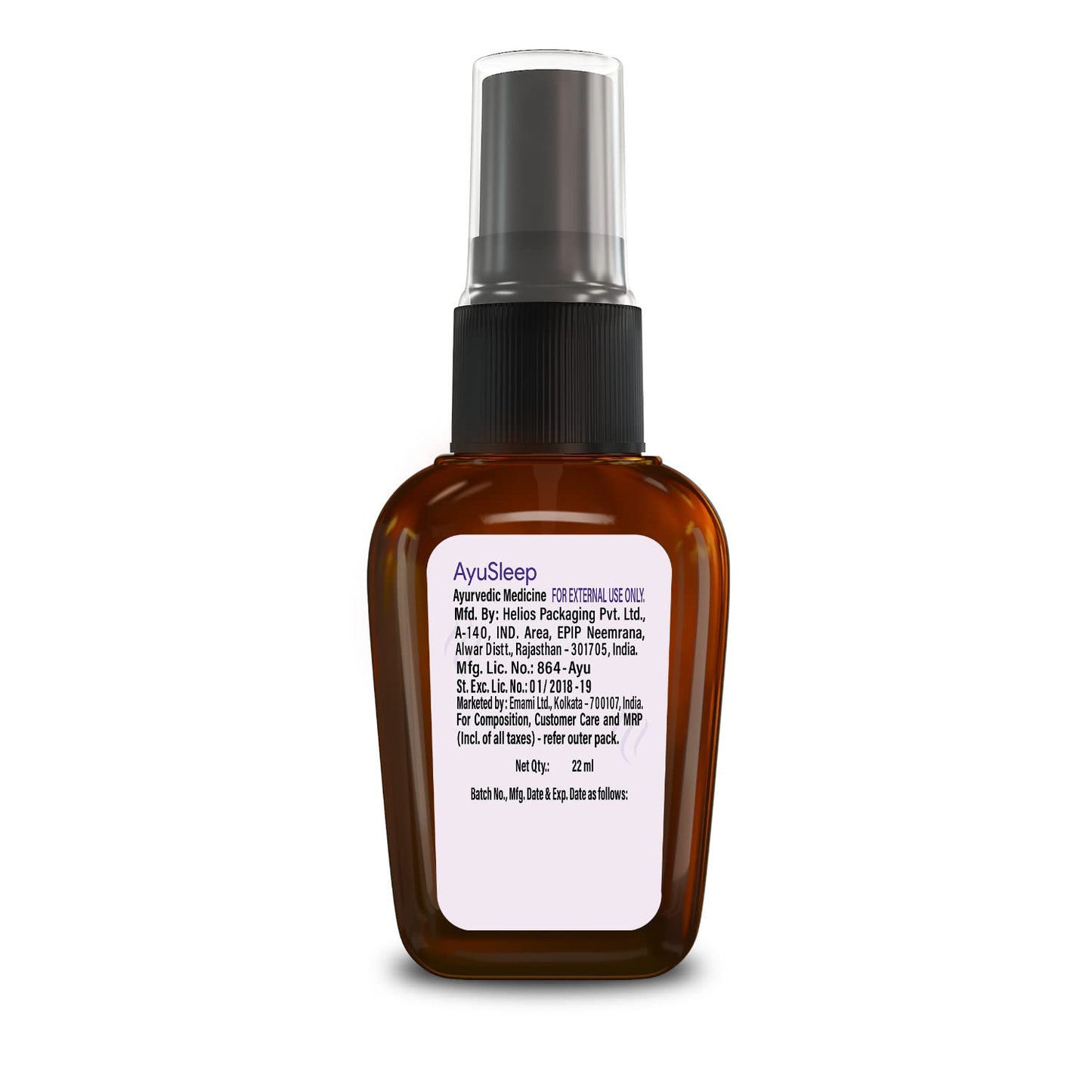 Zandu AyuSleep Spray| Prepared with 100% Natural and Safe to Use Ingredients| Remedy for Sleep disturbances, stress & anxiety (Spray Bottle)