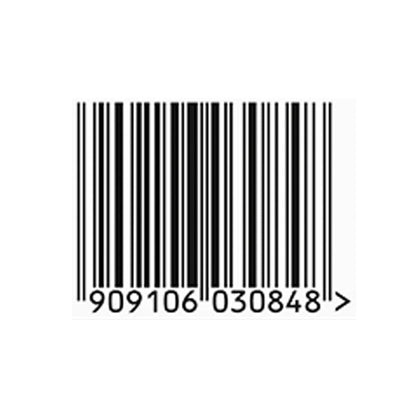 Barcode with a series of numbers on a white background