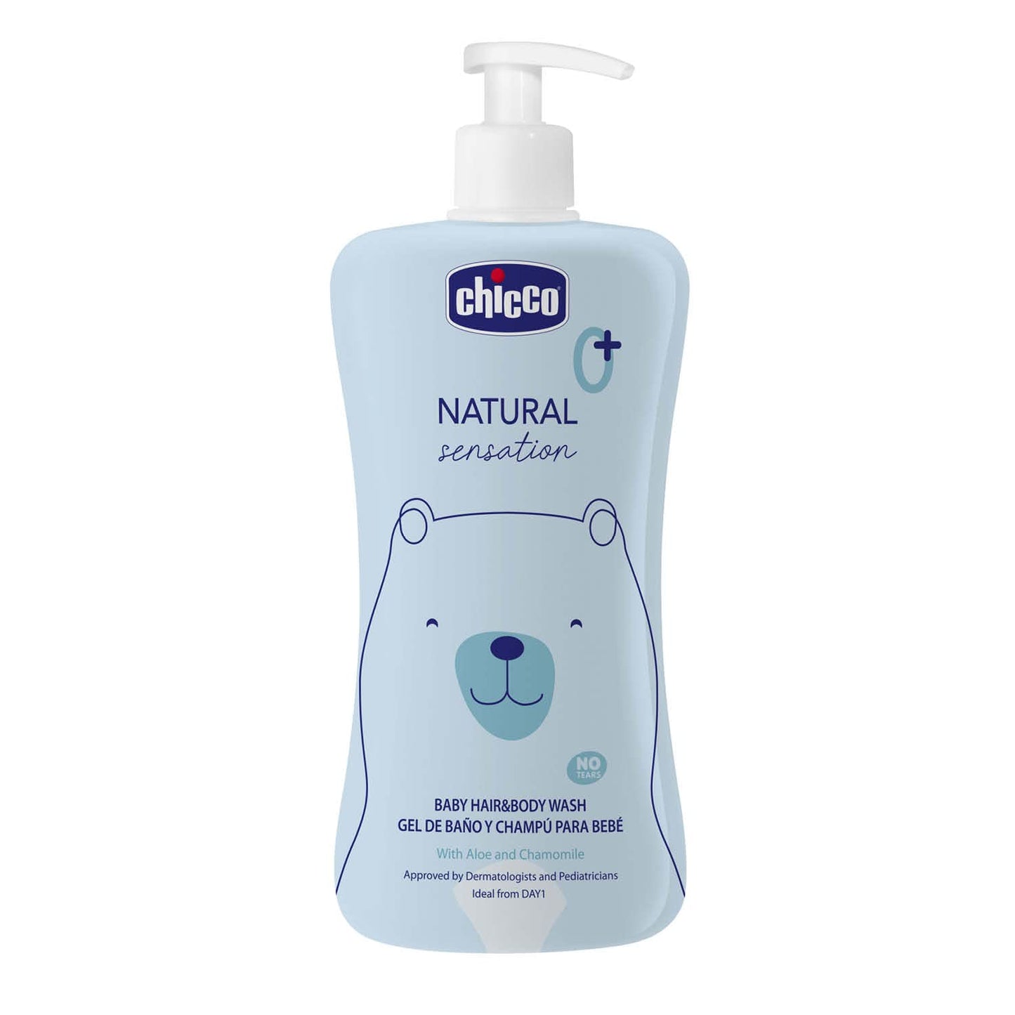 Chicco Baby Hair & Body Cleanser Natural Sensation 500ml | Body Wash and Shampoo