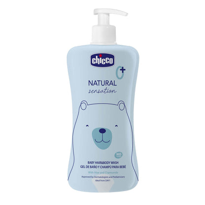 Chicco Baby Hair & Body Cleanser Natural Sensation 500ml | Body Wash and Shampoo