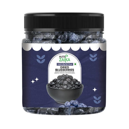 NUTRIZAIKA Organic Dried Blueberry 100 gm | Whole & Naturally Sweet Blueberry | High in Antioxidants & Fiber | Premium Dried Berry