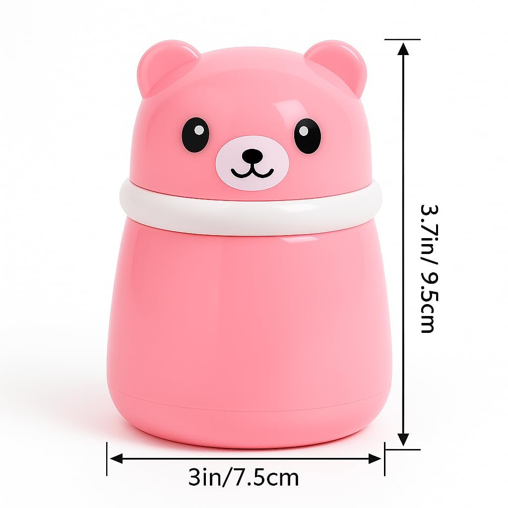 Mini Baby The Baby Store Portable Baby Skin Care Baby Powder Puff With Box Holder Container For New Born & Kids For Baby Face & Body (PINK)
