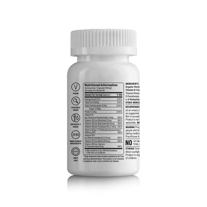 Zephivo Unived Basics B-Complex | 100% RDA of 8 Essential B-Vitamins | Healthy Energy Levels & Metabolism | 60 Vegan Capsules
