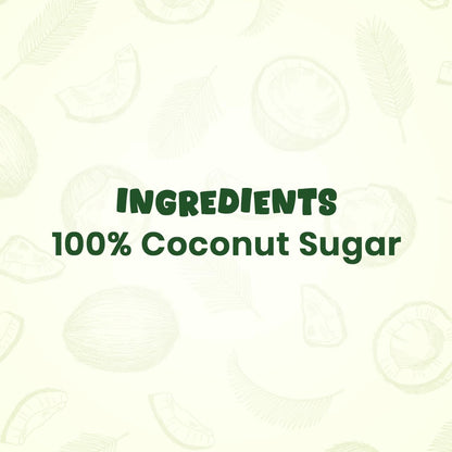 Chewboo Coconut Sugar 300g | Natural Sweetener Alternative to Refined Sugar | Less Processed | No Preservatives | For Tea, Coffee & Baking | 100% Pure