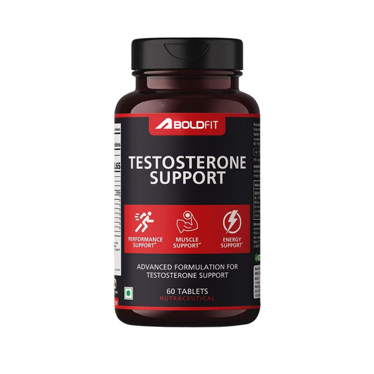 Boldfit Testosterone Booster Supplement for Men with Ashwagandha, Ginseng, Kaunch Beej & Tribulus Terrestris Testo booster for Energy, Strength, Muscle Growth, Stamina & Performance Pre & Post Workout Supplement- 60 Testo Tablet