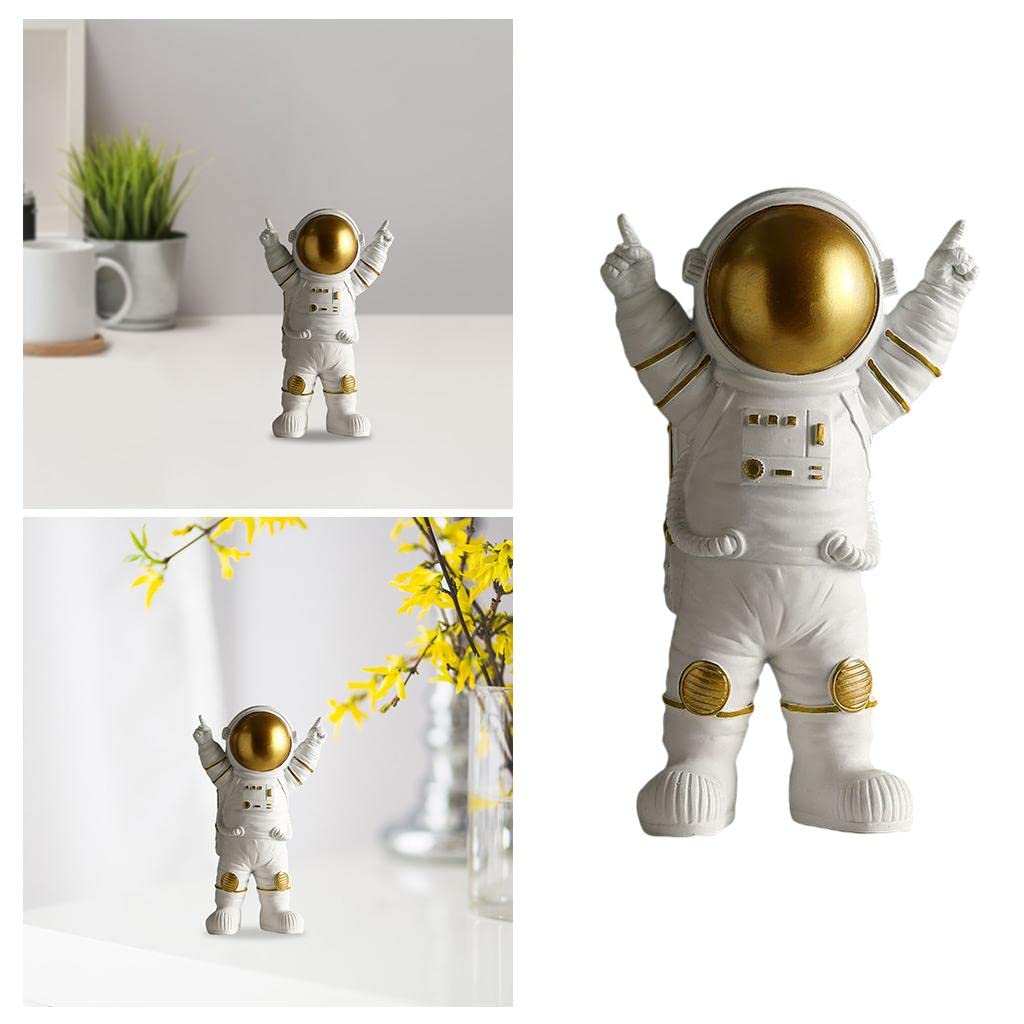 Street27® Cute Outer Space Astronaut Figurine Action Figure Toys Statue for Showpiece Home Living Room Decor Office Desktop Decoration Car Dashboard, Kids Birthday Party Gift, Resin