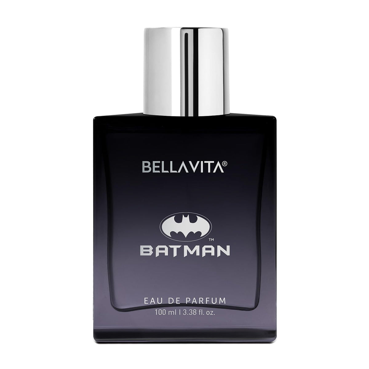 Bellavita Batman Eau de Parfum bottle on a white background