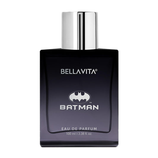 Bellavita Batman Eau de Parfum bottle on a white background