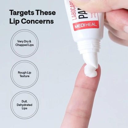 MEDIHEAL Pantenolips Healbalm Lip Balm for Dry Lips | Korean Lip Repair Balm for Cracked, Chapped & Peeling Lips with Deep Moisture Care (10ml)