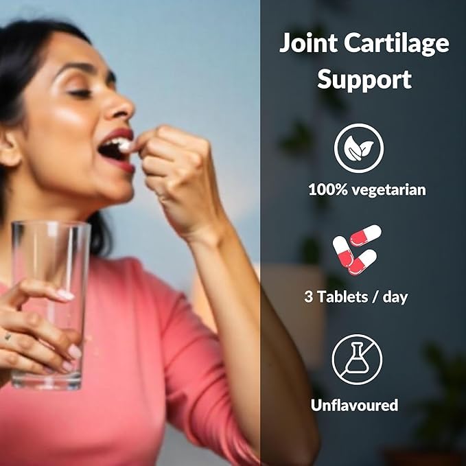 Zanskar Joint Support Supplement (30 Tablets) | 100% Veg - Glucosamine, Chondroitin, MSM, Collagen & Curcumin (4500mg) | Supports Joint Comfort, Flexibility & Mobility