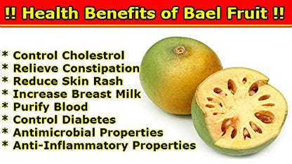 Namo Organics - Bael Fruit Powder 400g | Aegle Marmelos | Bilva Fruit Supports Healthy Bowel Functions
