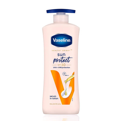 Vaseline Sun Protect SPF 30 Body Lotion, Reduces Tan Lines in 7 Days, UVA + UVB PA+++ Sun Protection, 600ml