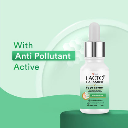 Lacto Calamine 2% Salicylic Acid Face Serum | 30ml | Face Serum For Acne, Blackheads, Oil control, Open Pores & Clear Skin | Dermatologically Tested & Fragrance Free