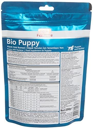 Bio PetActive BIO Puppies 200 GRM Puppy Milk Replacer Food Supplement for Puppies Helps in Growth & Development of Puppy Dogs