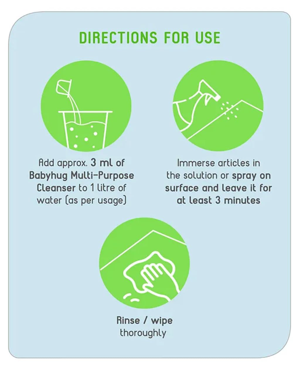 Babyhug Liquid Cleanser | Feeding Bottles, Accessories & Vegetables Disinfectant - 1000 ml | Anti bacteria, Anti Stink | Formulated with Edible Ingredients, Safe for Cleaning Baby Products (1000ml)