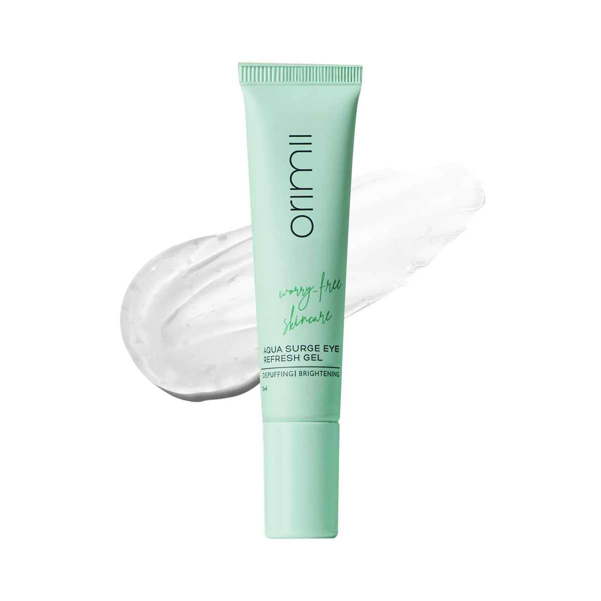 Orimii Under Eye Cream for Dark Circles | Enriched with Arctic Cloudberry (Natural Vitamin C) For Skin Brightening; Cucumber & Green Tea For Puffiness & Wrinkles Reduction - Gel Based, Fragrance Free Cream (15ml)