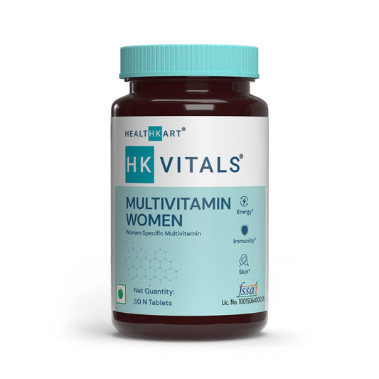 HealthKart HK Vitals Multivitamin For Women (30 Tablets) |With Zinc, Vitamin C, Vitamin D, Multiminerals & Ginseng Extract