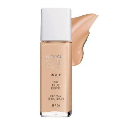 Revlon Nearly Naked Make Up Foundation - True Beige 190, 30ml Bottle