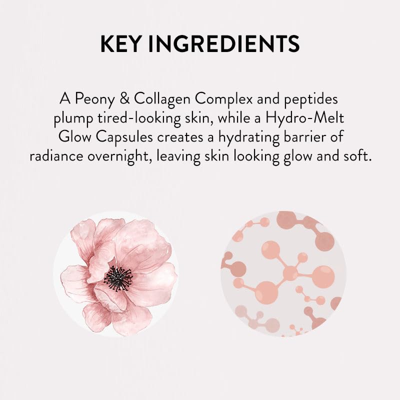 LANEIGE Bouncy&Firm Face Sleeping Mask with Collagen | Barrier Boosting Hydration with Peony & Collagen Complex | Gel Texture Collagen Cream | Night Cream for Glowing Skin