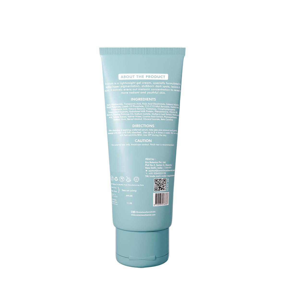 Conscious Chemist Pigmentation Corrector Face Cream 50g | Kojic Acid, Tranexamic Acid, Azelaic Acid & Niacinamide | Dark Spot Corrector, Anti-Pigmentation & Skin Brightening | Helps Fade Acne Marks & Uneven Skin Tone | Face Cream for Men & Women