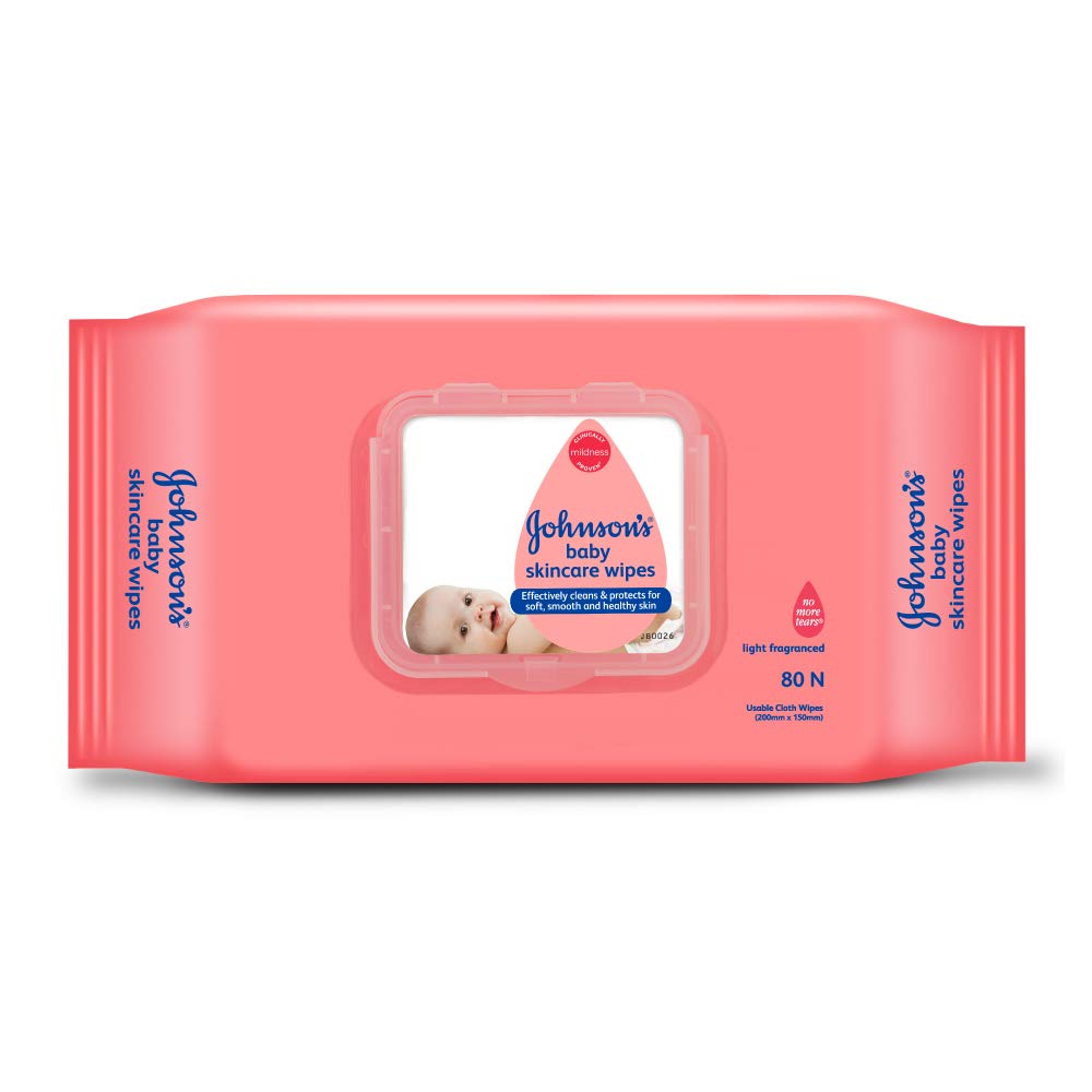 Johnson's Baby Wipes (80 wet wipes)