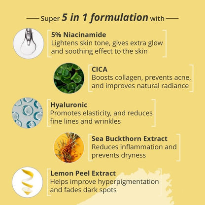 Nirvasa SPF50+ Sunscreen Gel (50ml) with 5% Niacinamide | Broad Spectrum UVA/UVB Protection, PA+++ | Lightweight, Non-Greasy, No White Cast | Hydrates, Brightens & Protects Skin | For All Skin