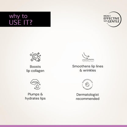 Deconstruct Lip Mask | Collagen And Peptide Lip Sleeping Mask For Dry Lips | For Women And Men | 8Gm,Clear