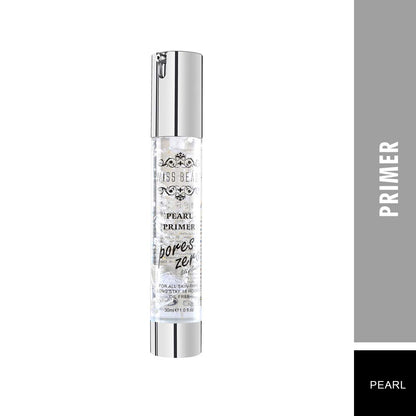 Skincare serum bottle labeled 'Pores Zero' with a silver cap on a white background.