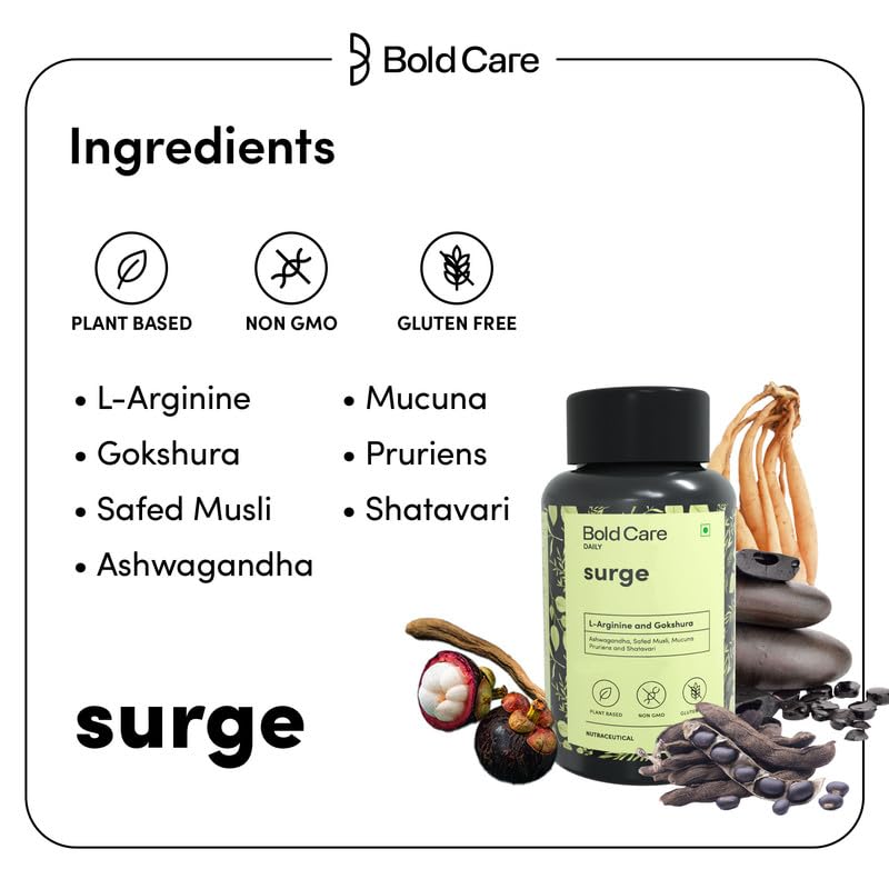 Bold Care supplement bottle with ingredients listed on a white background